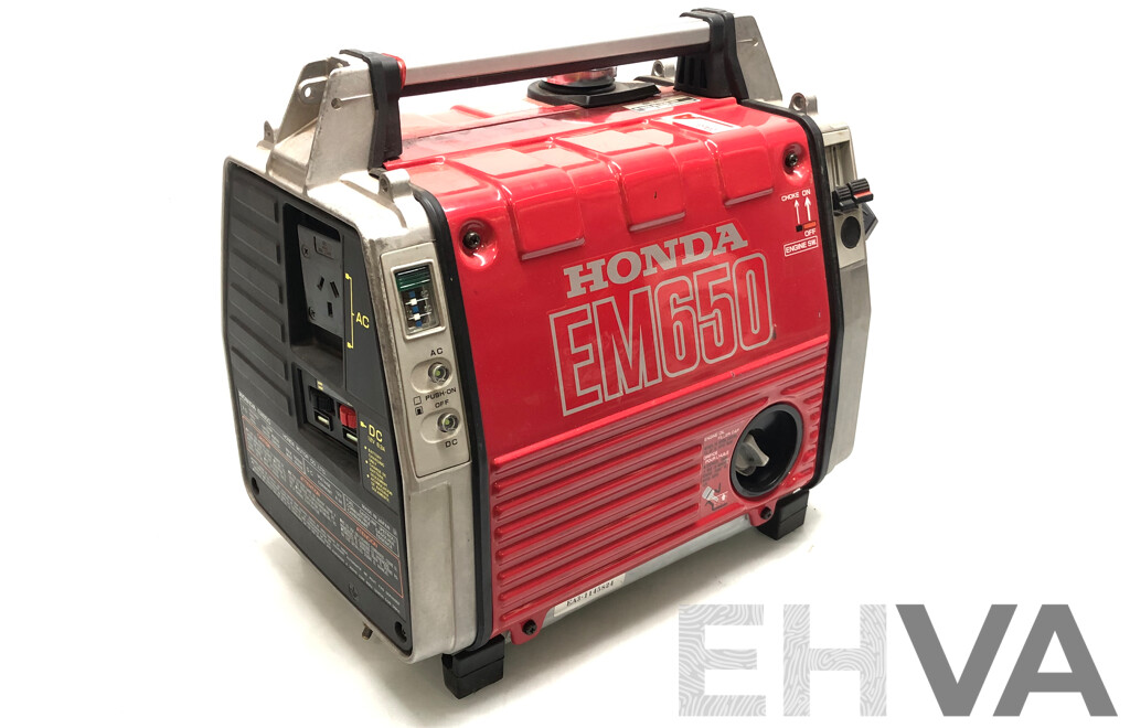 Honda EM650 Four Stroke Petrol Powered Generator