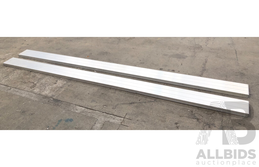 Bailey Four Meter Aluminium Planks - Lot of Two