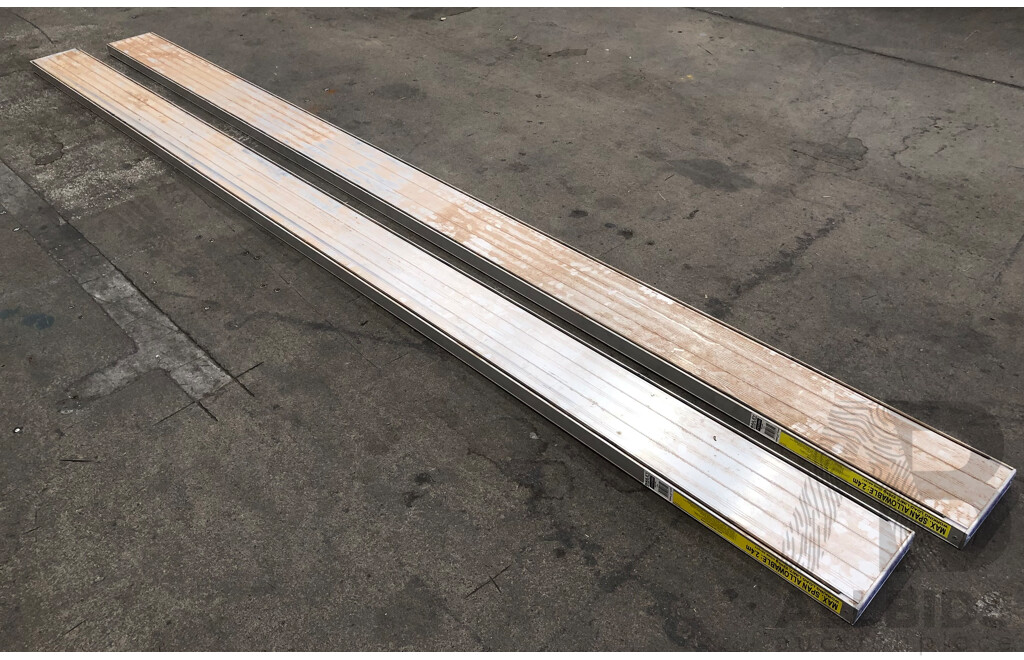 Bailey Four Meter Aluminium Planks - Lot of Two