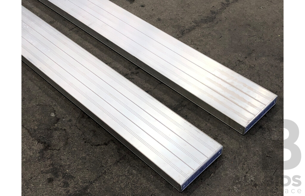 Bailey Four Meter Aluminium Planks - Lot of Two
