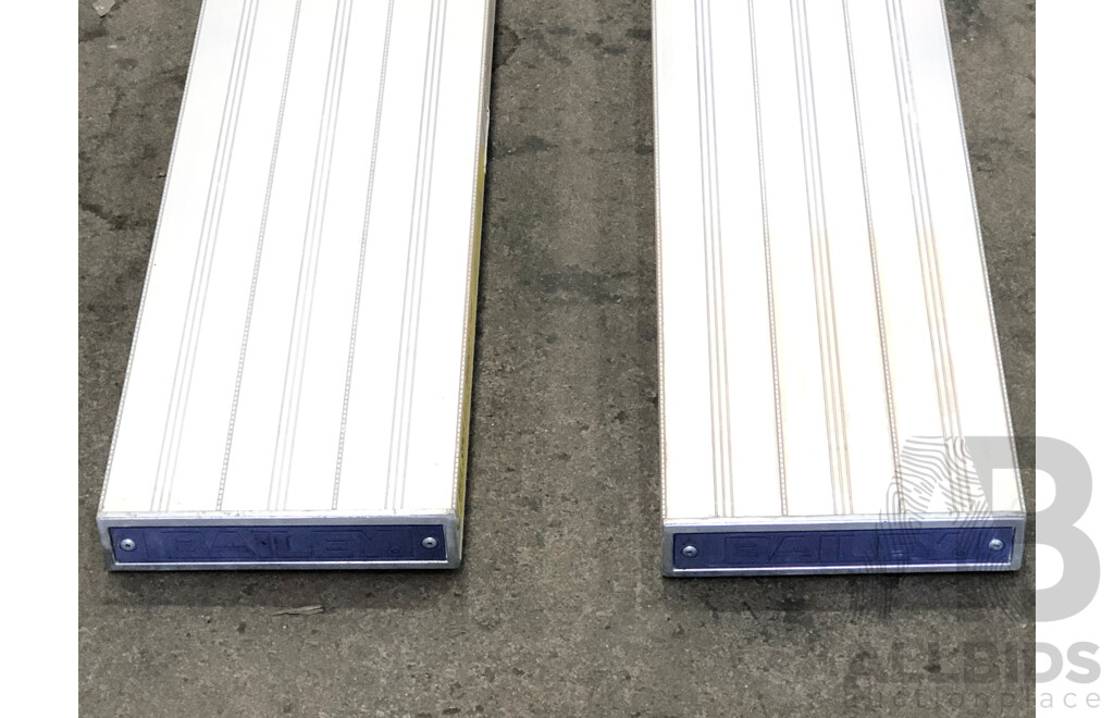 Bailey Four Meter Aluminium Planks - Lot of Two