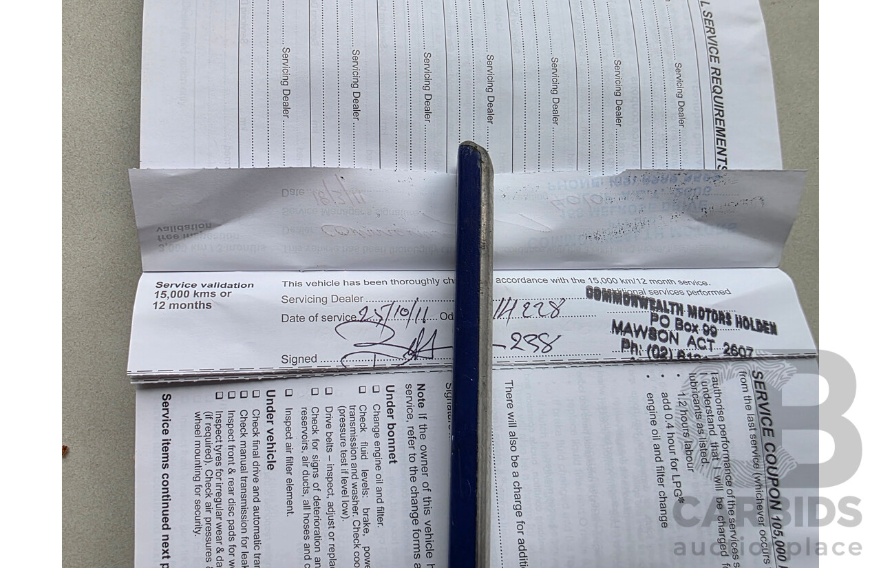 12/2010 Holden Berlina International VE II 4d Sportwagon White 3.0L