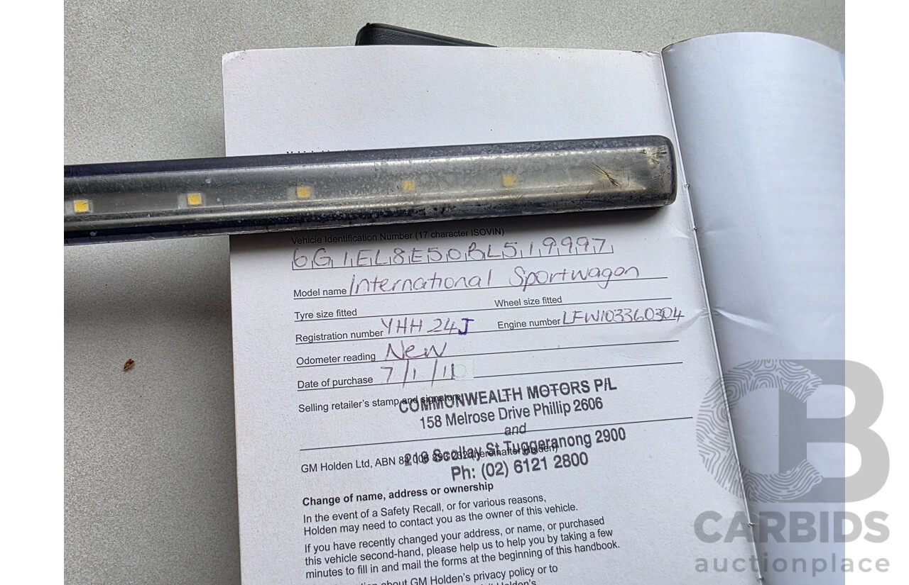12/2010 Holden Berlina International VE II 4d Sportwagon White 3.0L