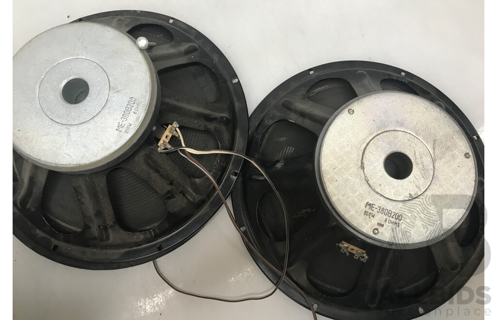 Vintage Toa Horn Speaker and Woofer Speakers - Lot of 3