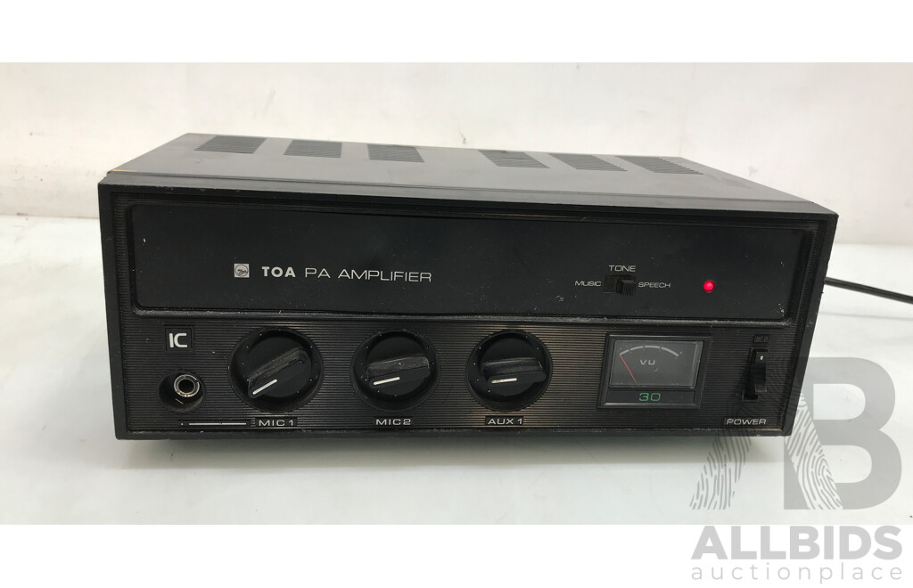 Vintage TOA (TA-303) 3 Channel Mixer PA Amplifier