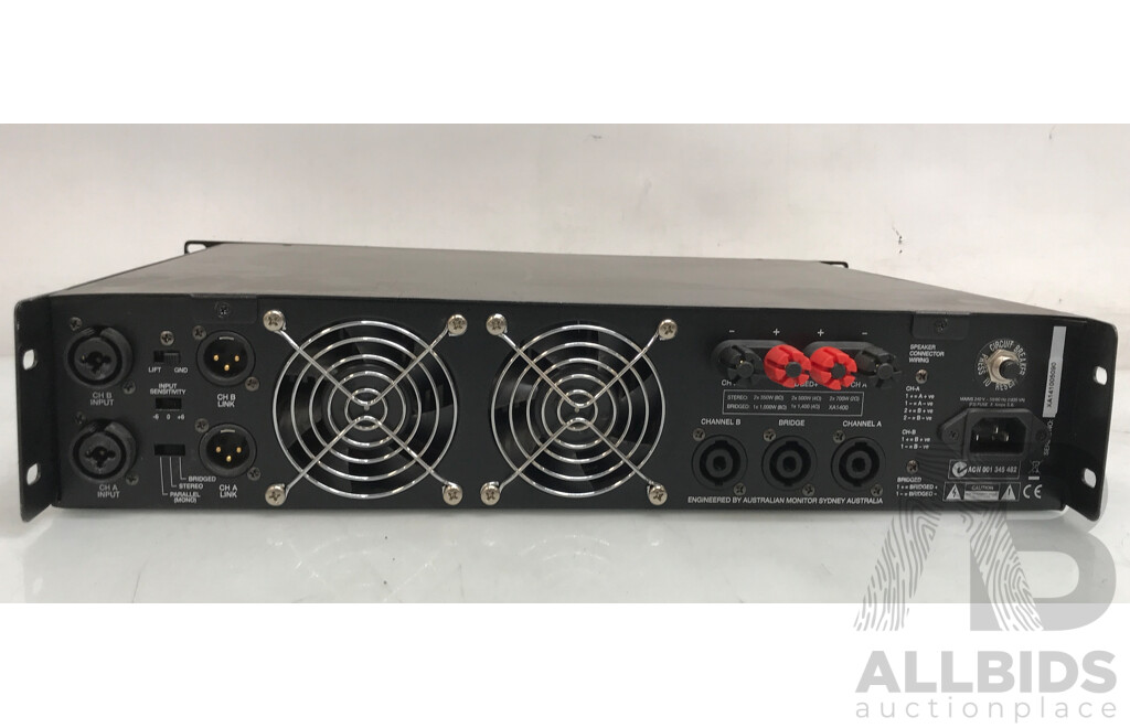 Australian Monitor Ampro (XA1400) Power Amplifier