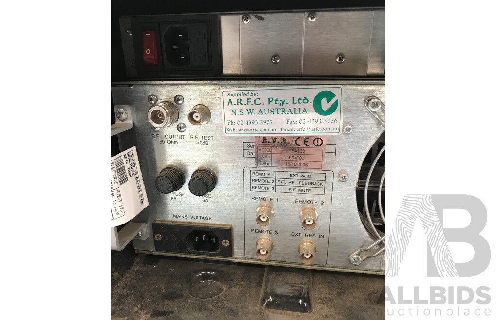 Axel Falcon 15 3-Band Digital Audio Processor and RVR TEX100 Compact Stereo Transmitter in LiteCase Road Case