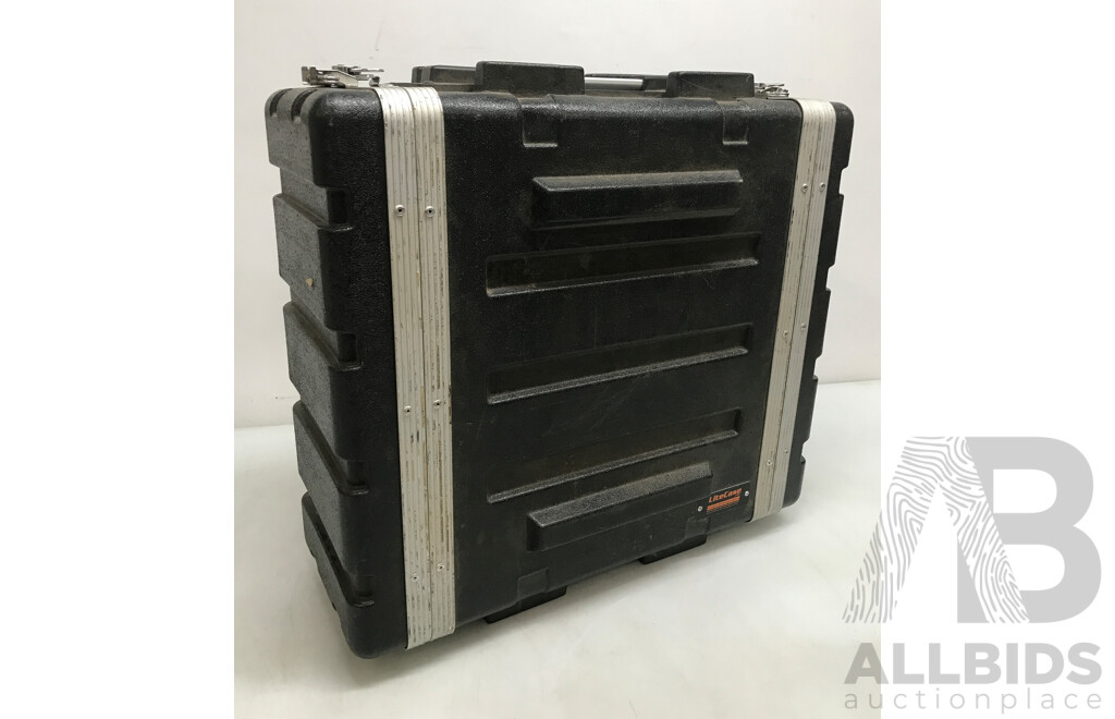 Axel Falcon 15 3-Band Digital Audio Processor and RVR TEX100 Compact Stereo Transmitter in LiteCase Road Case