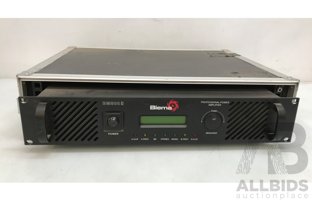 Biema BM800 II Professional Power Amplifier in Road Case