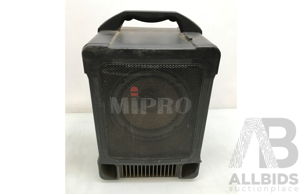 MiPro Portable Wireless PA System with CD Player and Microphone