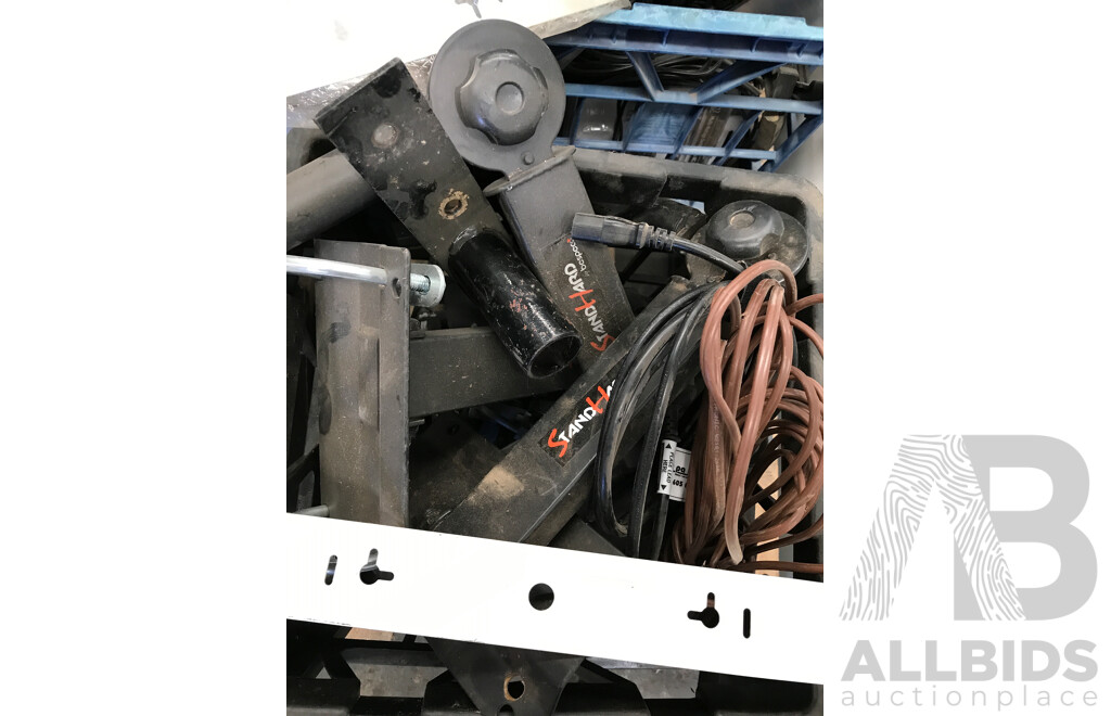 Bulk Lot of PA Equipment - Cases, Cables, and Tripods