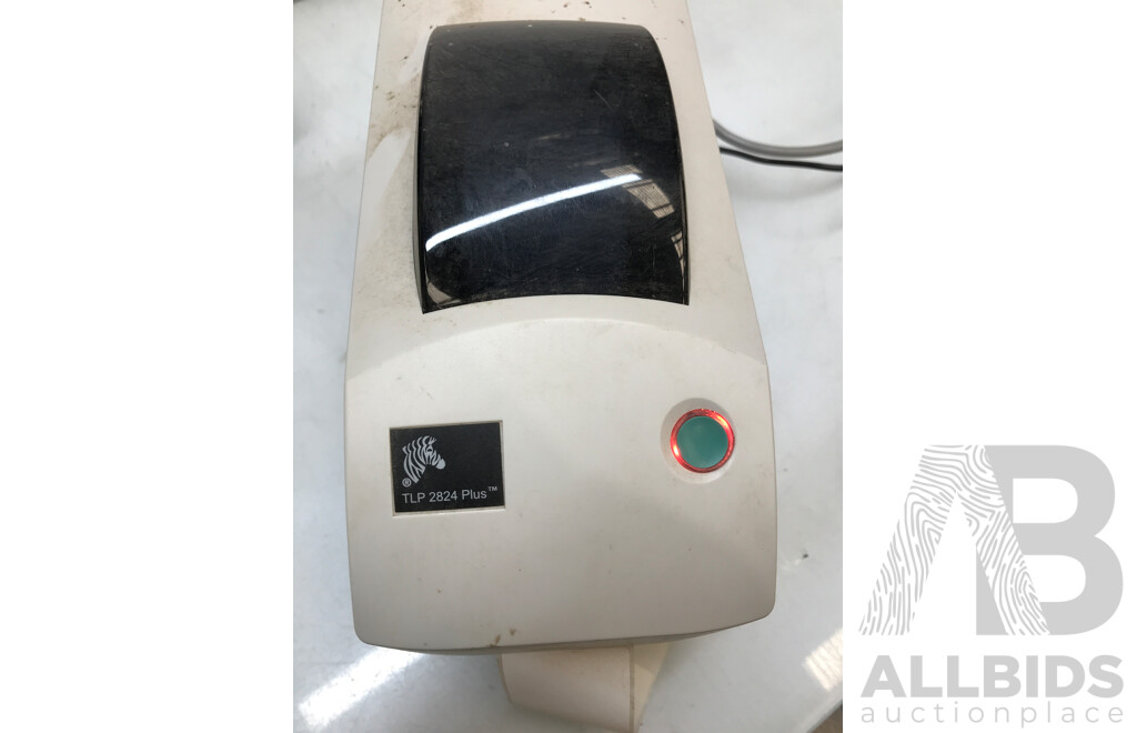 Zebra (TLP 2824) Plus Thermal Label Printer with Case