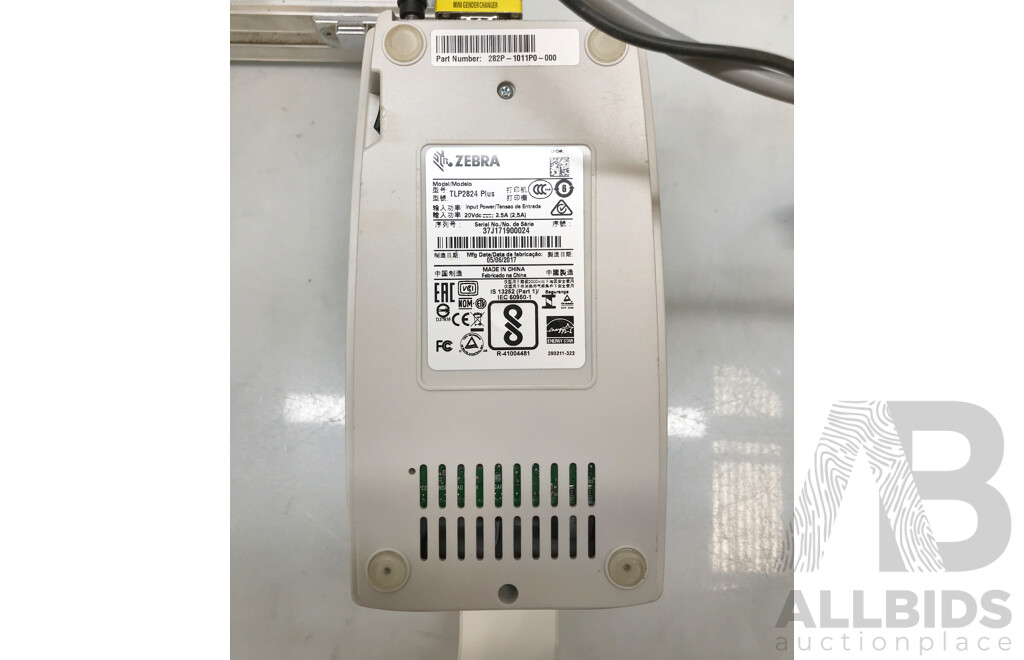 Zebra (TLP 2824) Plus Thermal Label Printer with Case