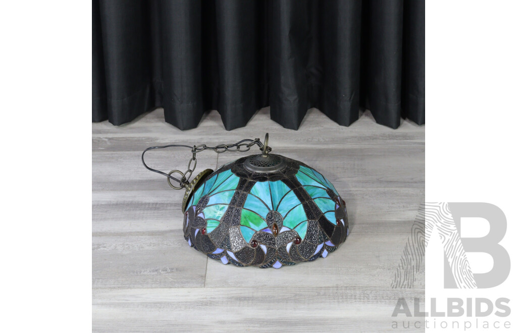 Faux Leadlight Pendent Light Shade