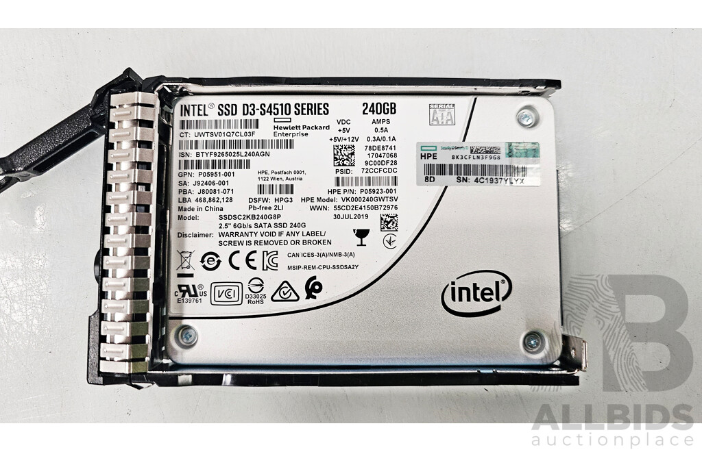 HPE ProLiant DL360 Gen10 Dual Intel Xeon SILVER (4208) 2.10GHz-3.20GHz 8-Core CPU 1RU Server W/ 128GB DDR4