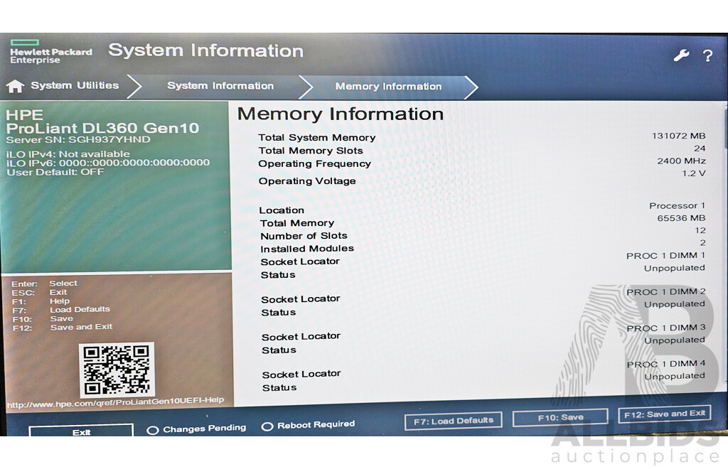 HPE ProLiant DL360 Gen10 Dual Intel Xeon SILVER (4208) 2.10GHz-3.20GHz 8-Core CPU 1RU Server W/ 128GB DDR4