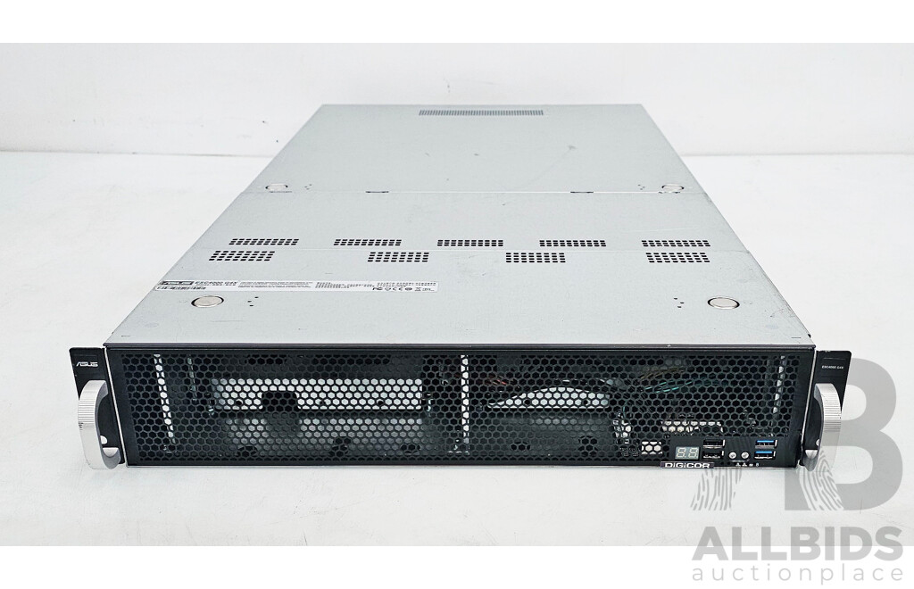 Asus (ESC4000 G4X) Dual Intel Xeon GOLD (5220R) 2.20GHz-4.00GHz 24-Core CPU 2RU Server W/ 384GB DDR4 & 3x Nvidia A100 80GB Tensor Core Graphics Cards