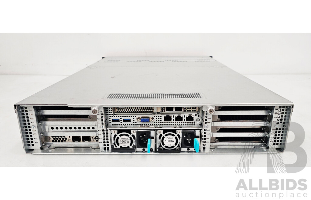 Asus (ESC4000 G4X) Dual Intel Xeon GOLD (5220R) 2.20GHz-4.00GHz 24-Core CPU 2RU Server W/ 384GB DDR4 & 3x Nvidia A100 80GB Tensor Core Graphics Cards