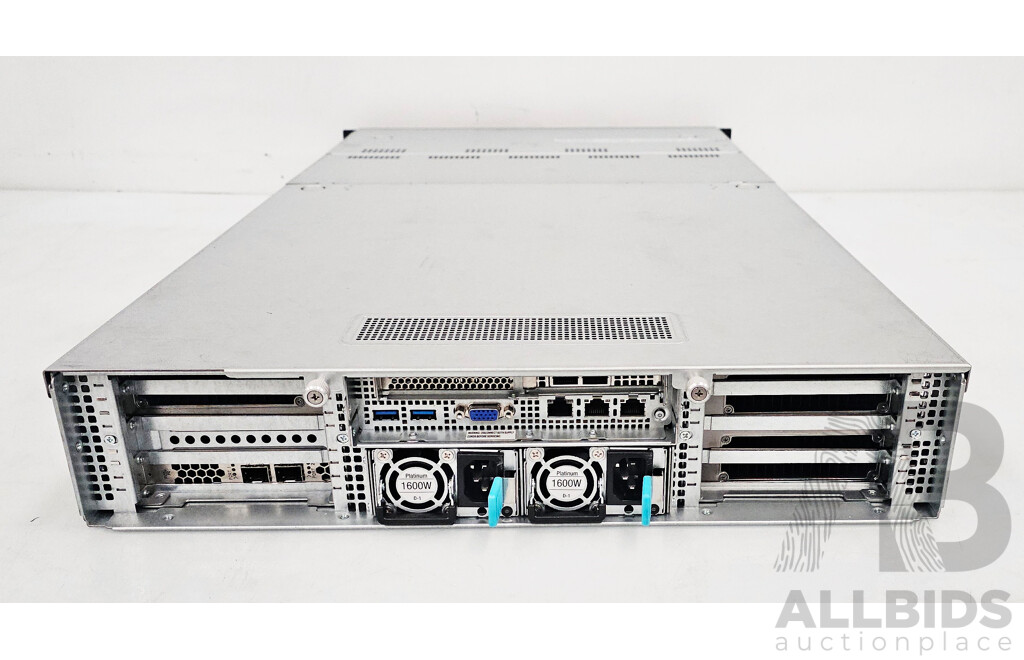 Asus (ESC4000 G4X) Dual Intel Xeon GOLD (5220R) 2.20GHz-4.00GHz 24-Core CPU 2RU Server W/ 512GB DDR4 & 3x Nvidia A100 80GB Tensor Core Graphics Cards