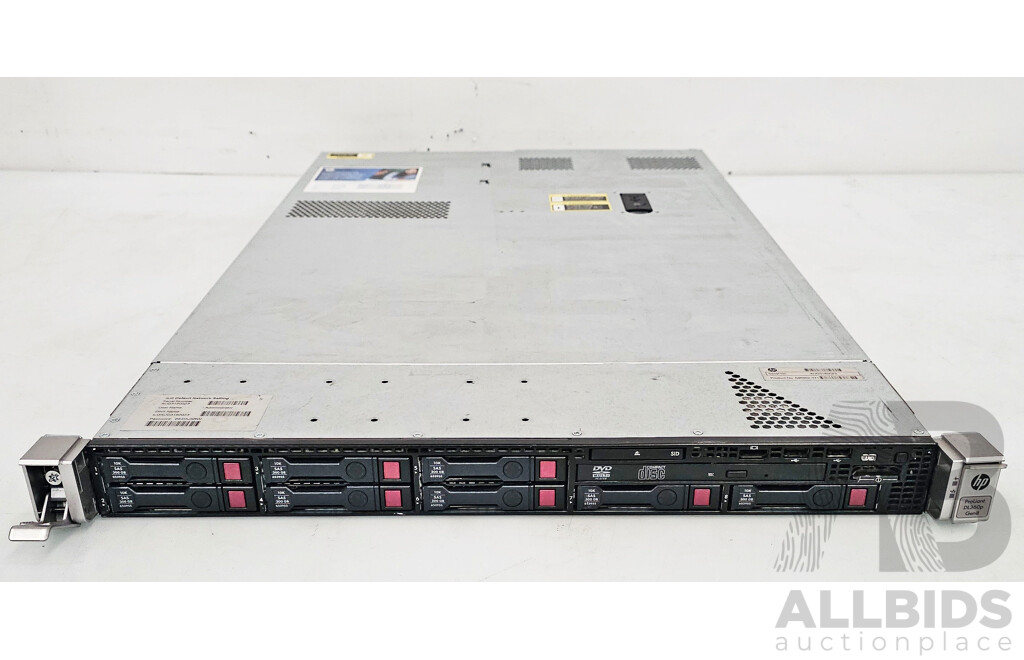 HP ProLiant DL360p Gen8 Dual Intel Xeon (E5-2640 0) 3.30GHz-3.50GHz 4-Core CPU 1RU Server W/ 48GB DDR3