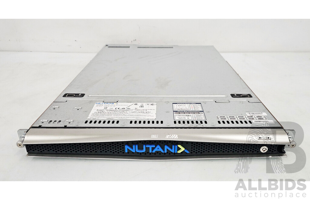 Nutanix (NXS1U1NS10G610) Dual Intel Xeon GOLD (6148) 2.40GHz-3.70GHz 20-Core CPU 1RU Server W/ 384GB DDR4 RAM