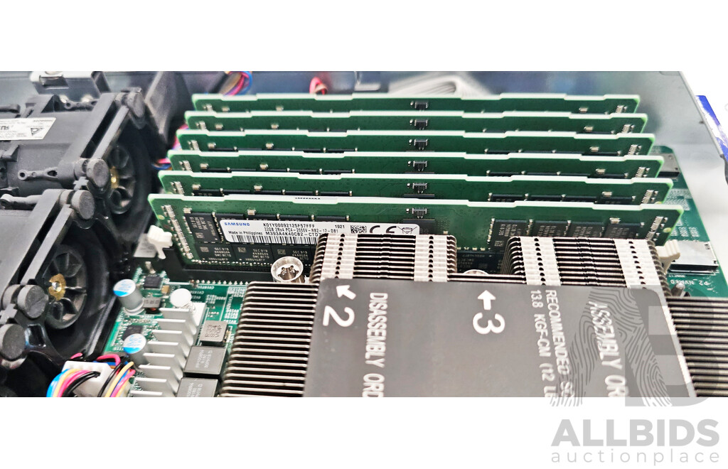 Nutanix (NXS1U1NS10G610) Dual Intel Xeon GOLD (6148) 2.40GHz-3.70GHz 20-Core CPU 1RU Server W/ 384GB DDR4 RAM