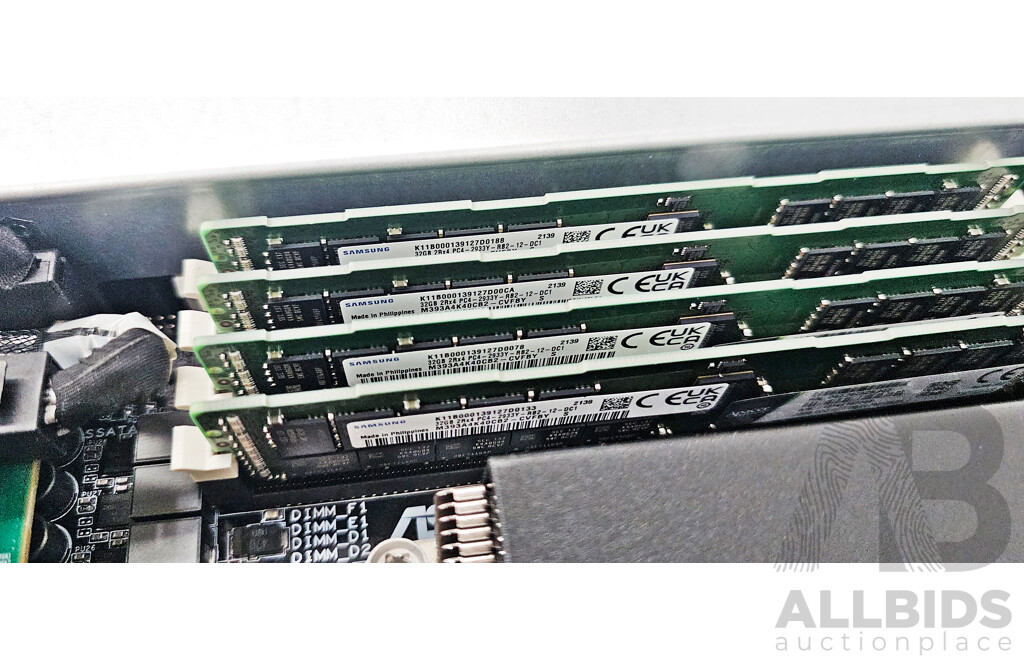 Asus (ESC4000 G4X) Dual Intel Xeon GOLD (5220R) 2.20GHz-4.00GHz 24-Core CPU 2RU Server W/ 512GB DDR4 & 3x Nvidia A100 80GB Tensor Core Graphics Cards