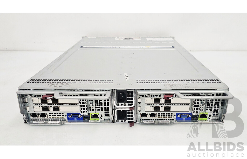 Nutanix (NXS2U2NL12G600) 2-Slot Multi-Node W/ 2 X Supermicro (X11DPT-B-G7-NI22) Nodes