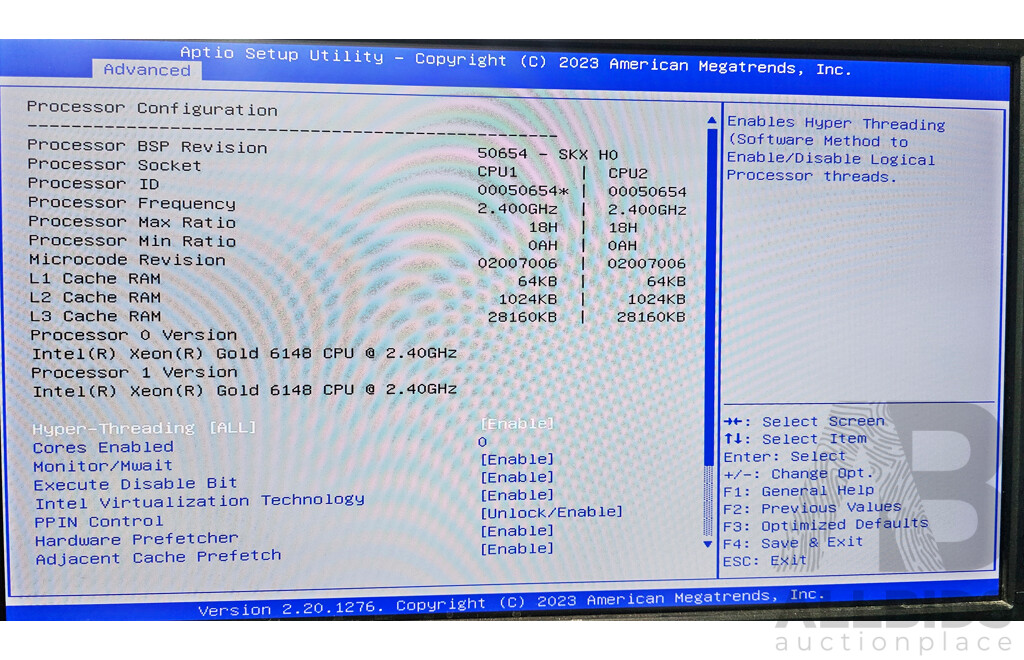 Nutanix (NXS2U1NL12G600) Dual Xeon GOLD (6148) 2.40GHz-3.70GHz 20-Core CPU 2RU Server W/ 384GB DDR4