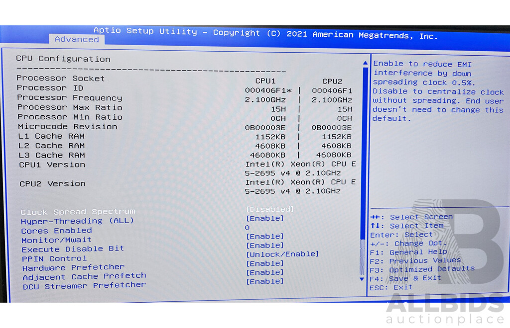 Nutanix (NXS2U1NL12G500) Dual Intel Xeon (E5-2695 V4) 2.1GHz-3.3GHz 18-Core CPU 2RU Server W/ 256GB DDR4