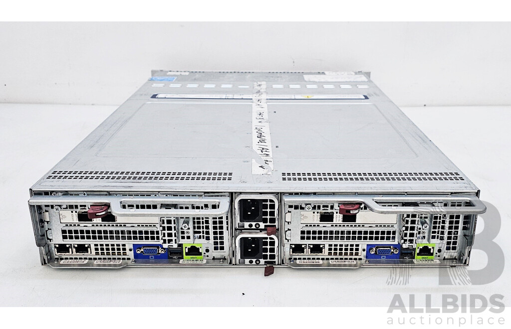 Nutanix (NXS2U2NL12G600) 2RU Dual-Node Server W/ 2x Dual Intel Xeon SILVER (4114) 2.2GHz-3.0GHz 10-Core CPU & 192GB DDR4 RAM Nodes