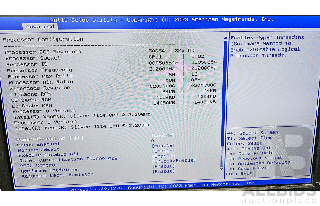 Nutanix (NXS2U2NL12G600) 2RU Dual-Node Server W/ 2x Dual Intel Xeon SILVER (4114) 2.2GHz-3.0GHz 10-Core CPU & 192GB DDR4 RAM Nodes