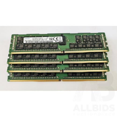 Samsung 32GB ECC DDR4 2666V RDIMM RAM - Lot of Four