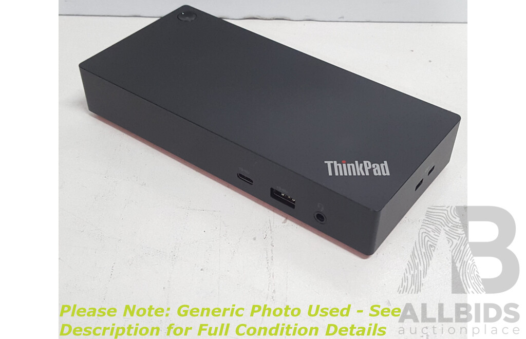 Lenovo (LDA-KP) ThinkPad Universal USB-C Dock w/ Power Supply