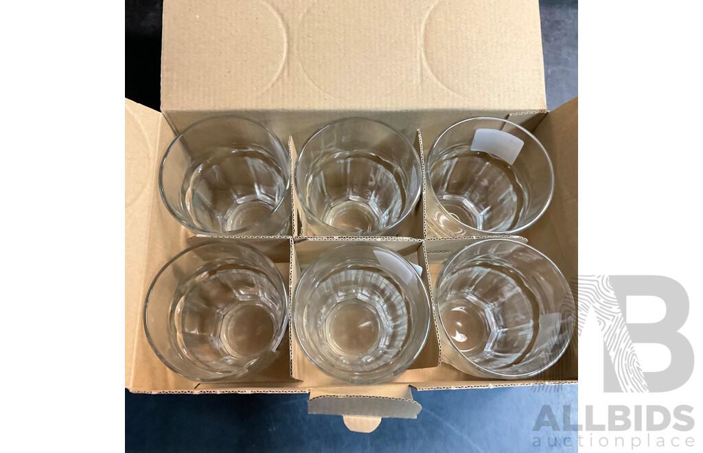 BORMIOLI ROCCO Rock Bar Tempered Glasses 6 PCS Made in Spain - Total in 4 Set