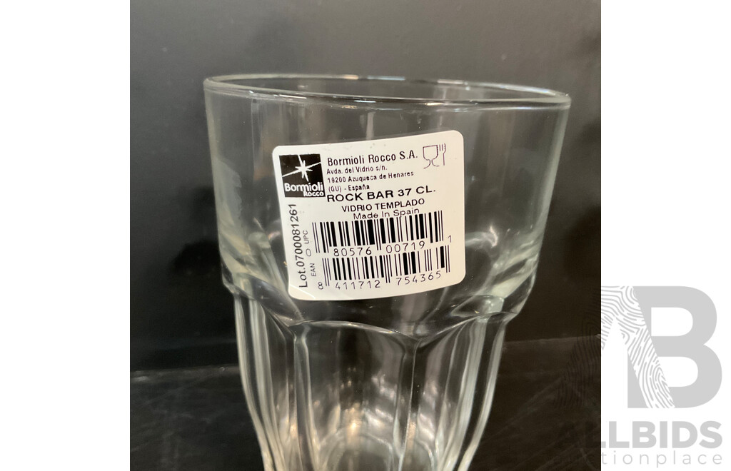 BORMIOLI ROCCO Rock Bar Tempered Glasses 6 PCS Made in Spain - Total in 4 Set