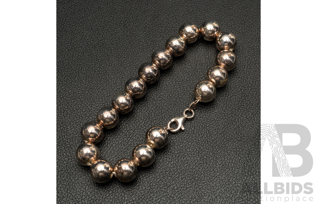 NEW - Torini Sterling Silver Ball Bracelet, Made in Italy, 20cm, 11.77 Grams