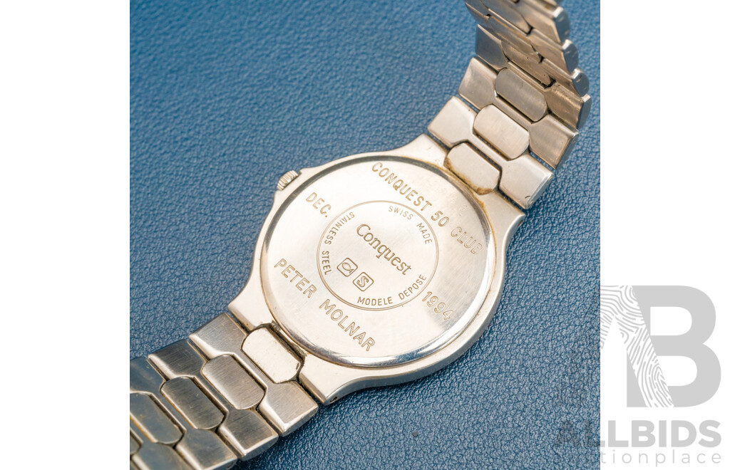 Longines Conquest Vintage Watch, 34mm, Two Tone, Swiss Made