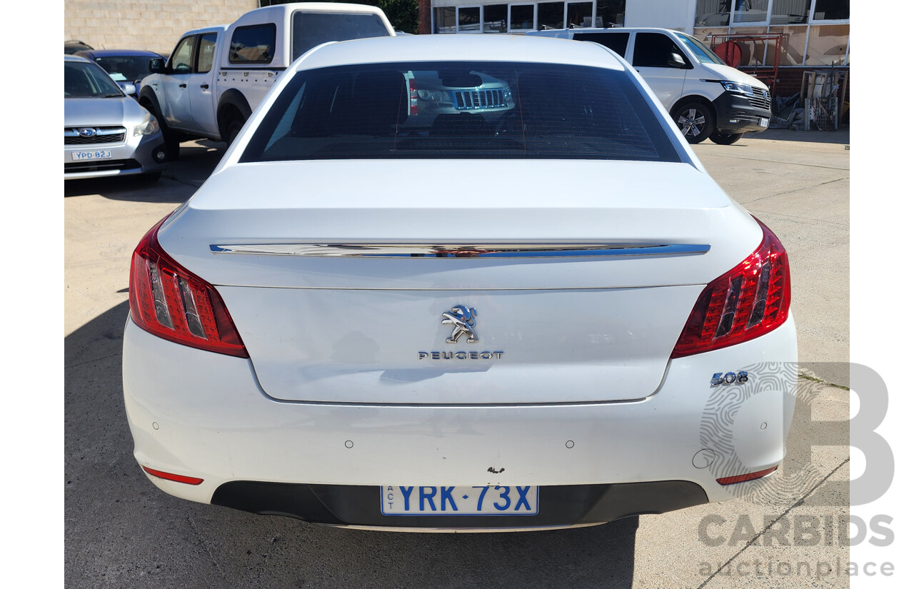8/2013 Peugeot 508 Active 1.6T MY13 4d Sedan White 1.6L