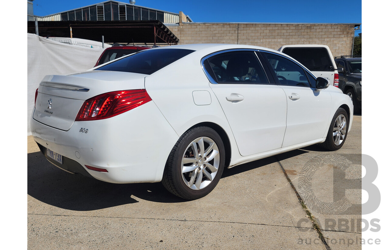 8/2013 Peugeot 508 Active 1.6T MY13 4d Sedan White 1.6L
