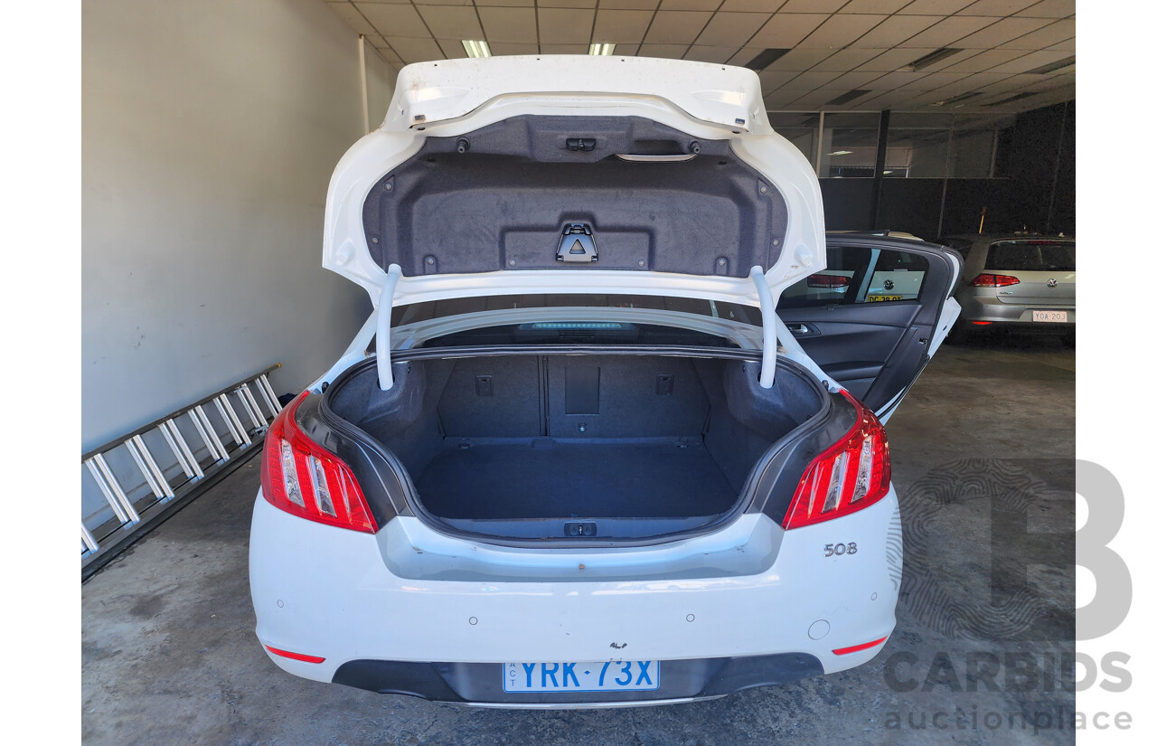 8/2013 Peugeot 508 Active 1.6T MY13 4d Sedan White 1.6L