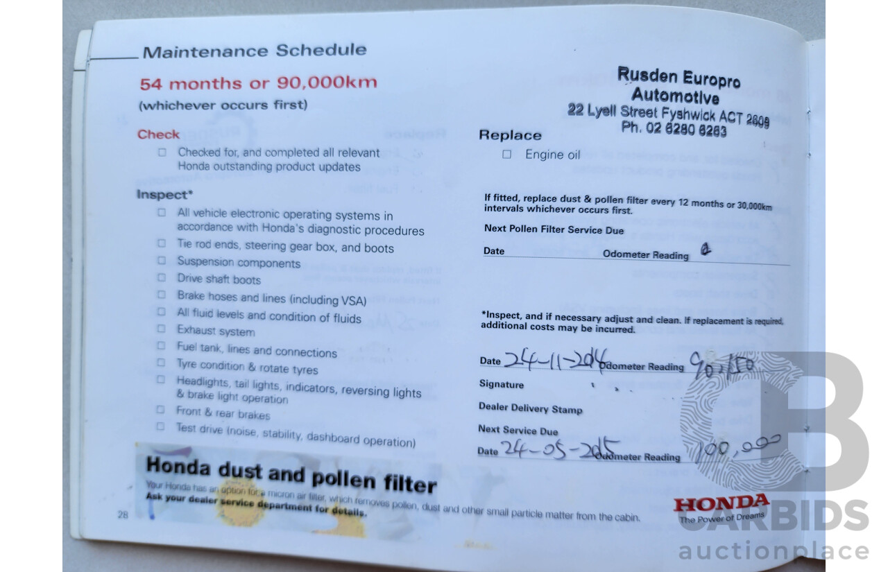 3/2010 Honda Accord EURO Luxury NAVI 10 4d Sedan Black 2.4L