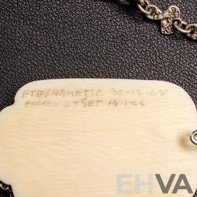 Antique Sterling Silver Chatelaine with Cherub Motifs and (5) Sterling Silver Attachments, Letter of Provenance, 173.0 Grams C.1849-1888