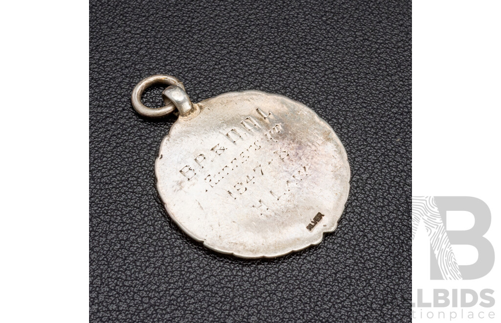 925 Sterling Silver Medallion Dartboard Pendant