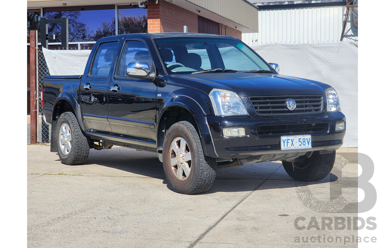 10/2006 Holden Rodeo LT RA MY06 UPGRADE Crew Cab P/Up Black 3.6L