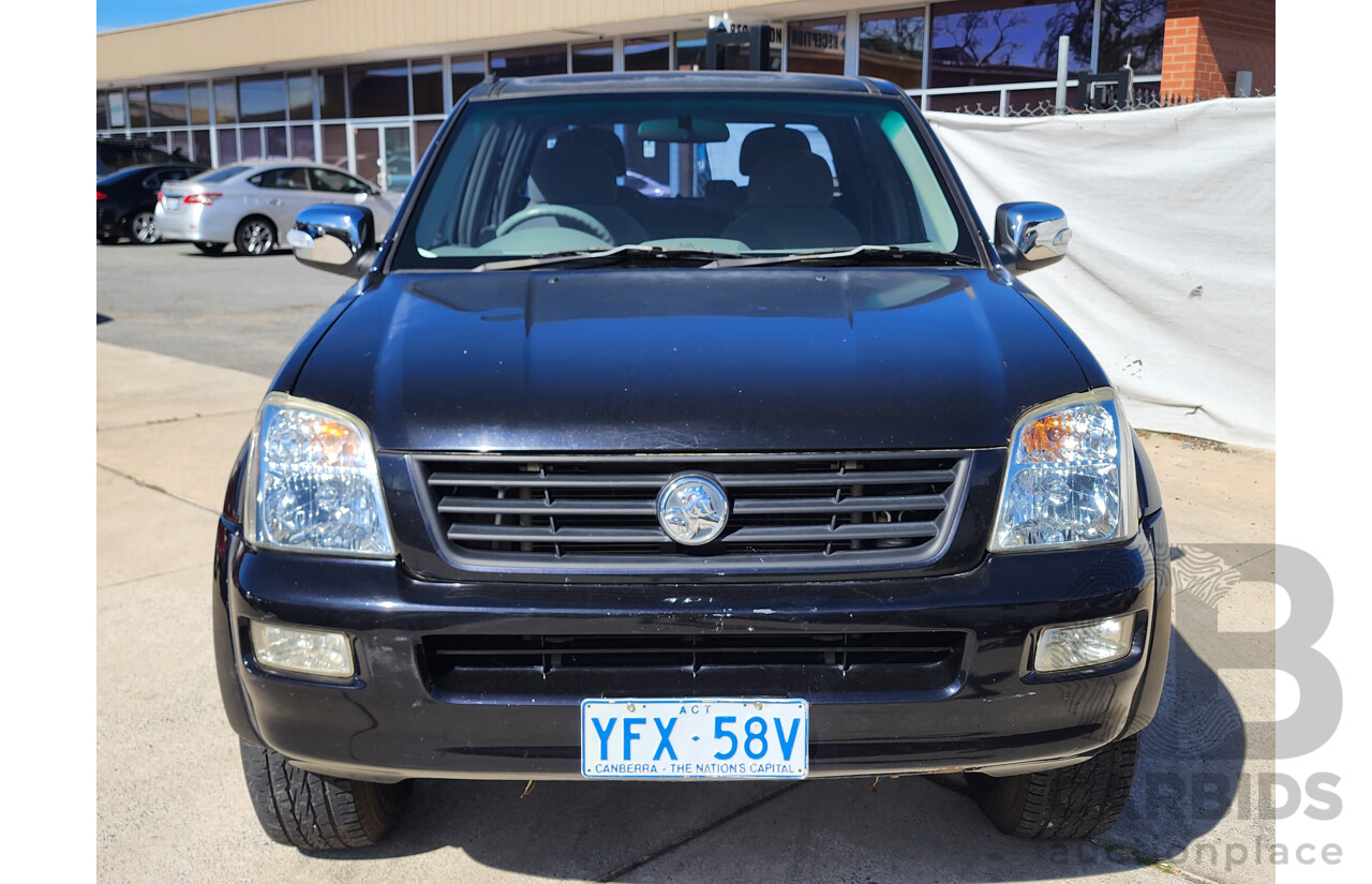 10/2006 Holden Rodeo LT RA MY06 UPGRADE Crew Cab P/Up Black 3.6L