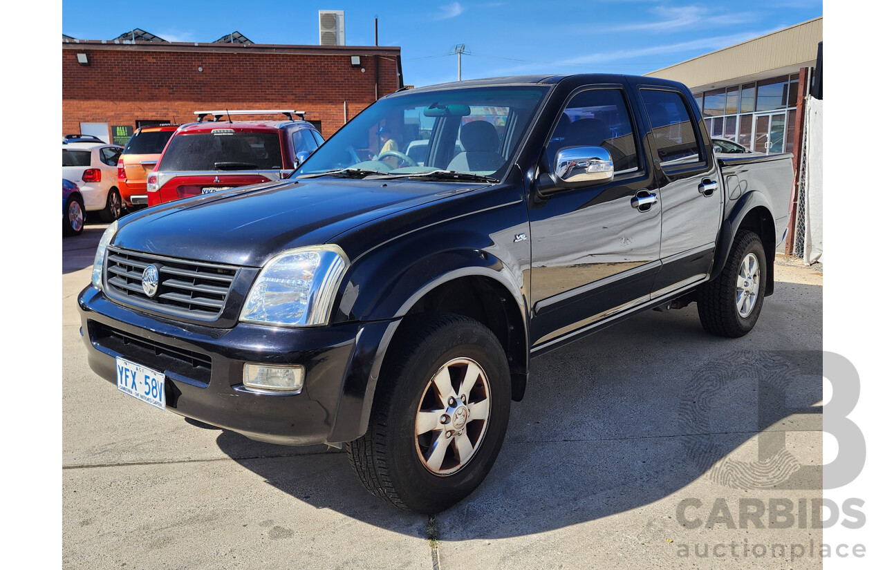 10/2006 Holden Rodeo LT RA MY06 UPGRADE Crew Cab P/Up Black 3.6L