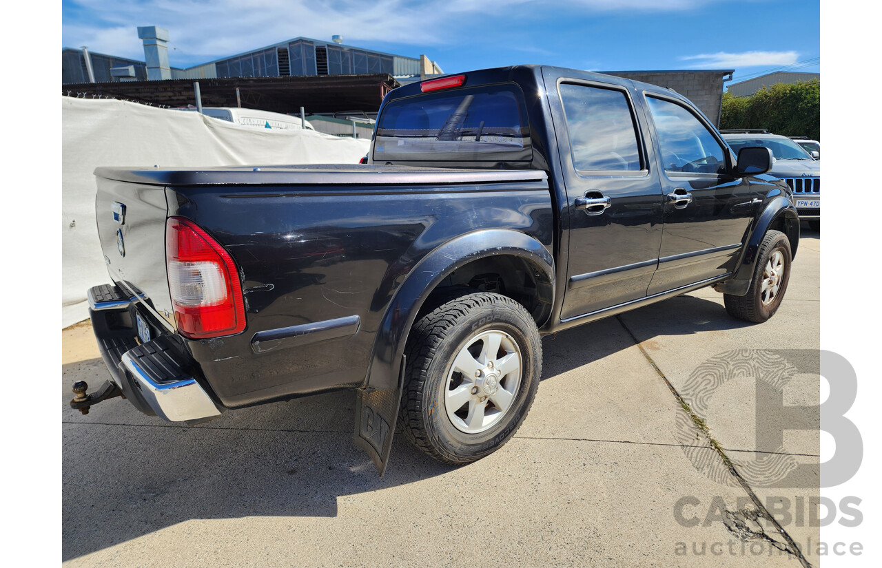 10/2006 Holden Rodeo LT RA MY06 UPGRADE Crew Cab P/Up Black 3.6L