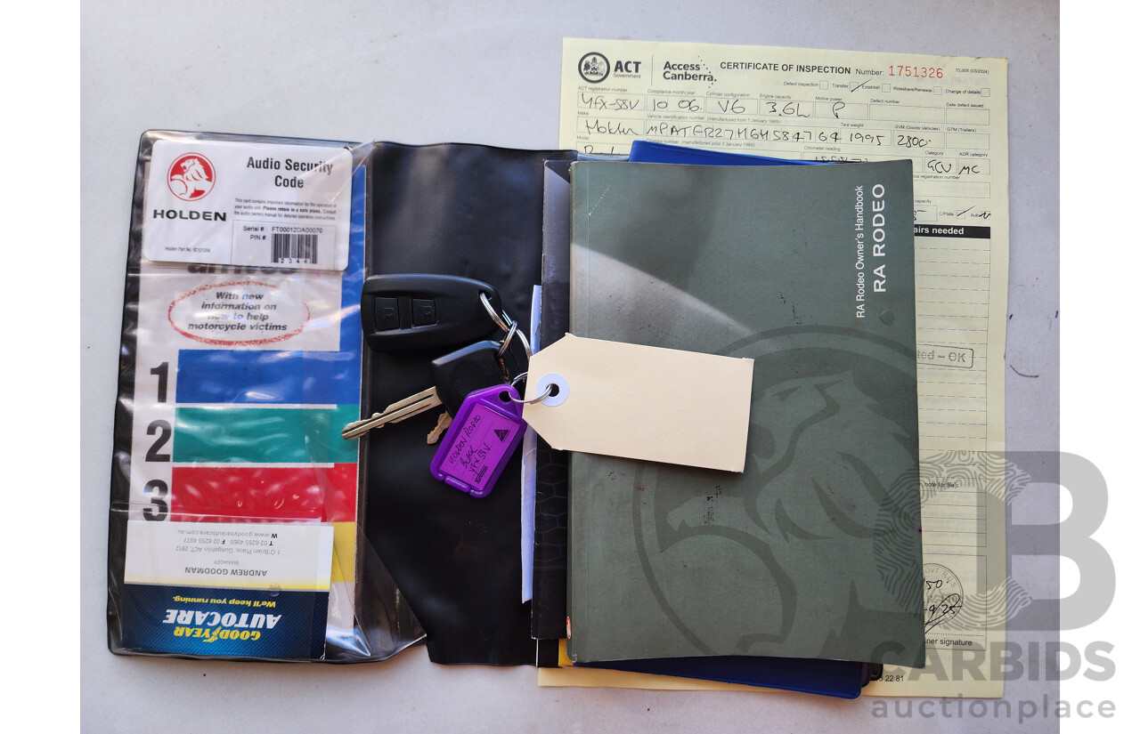 10/2006 Holden Rodeo LT RA MY06 UPGRADE Crew Cab P/Up Black 3.6L