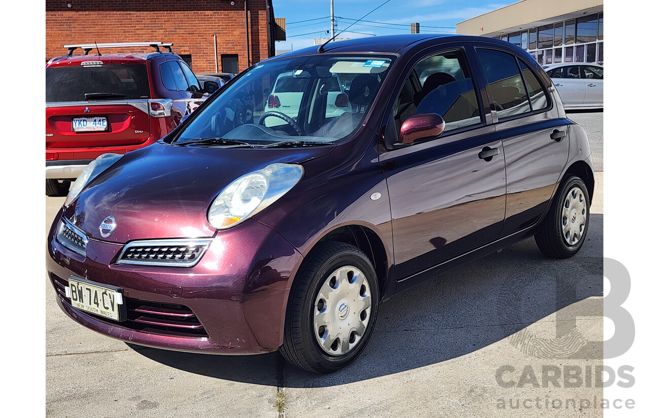 4/2009 Nissan Micra  K12 5d Hatchback Maroon 1.4L